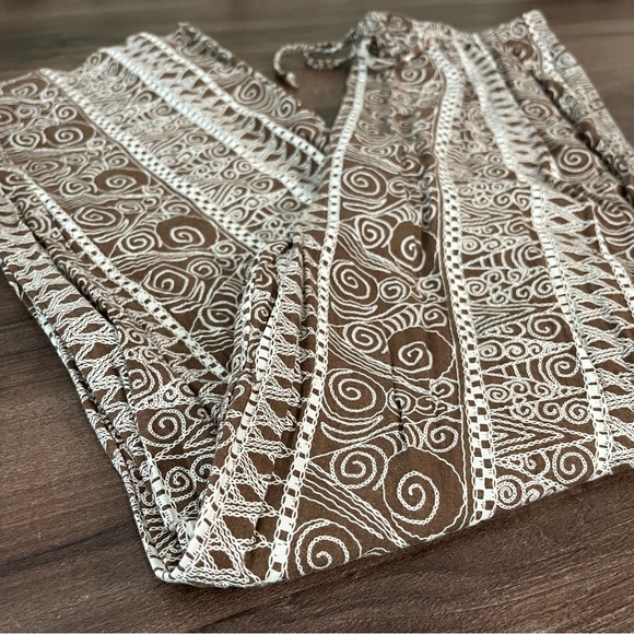 Vintage Boho Patterned High Waisted Pants - Picture 3 of 9